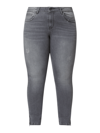 ONLY CARMAKOMA PLUS SIZE Skinny Fit Jeans mit Stretch-Anteil Modell 'Karla' Jeansblau 2