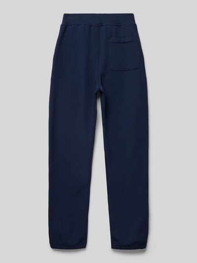 Polo Sport Sweatpants met labelstitching Marineblauw - 3