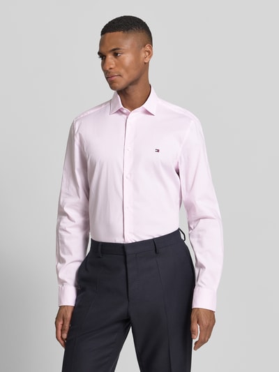 Tommy Hilfiger tailored fit zakelijk overhemd van katoenmix Roze - 4