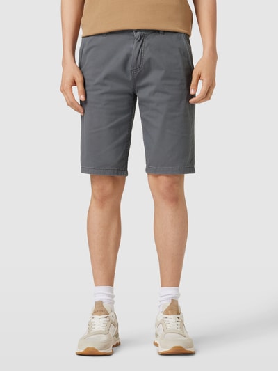 Tom Tailor Slim Fit Chino-Shorts mit Eingrifftaschen Anthrazit 4