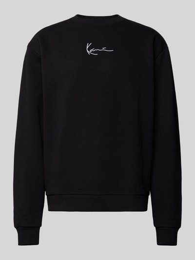 KARL KANI Sweatshirt met labelstitching Zwart - 2