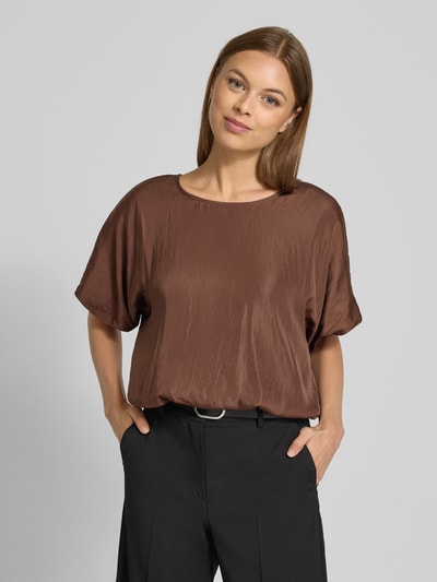 Zero Bluzka krótka z wiązaniem z tyłu Średniobrązowy 4