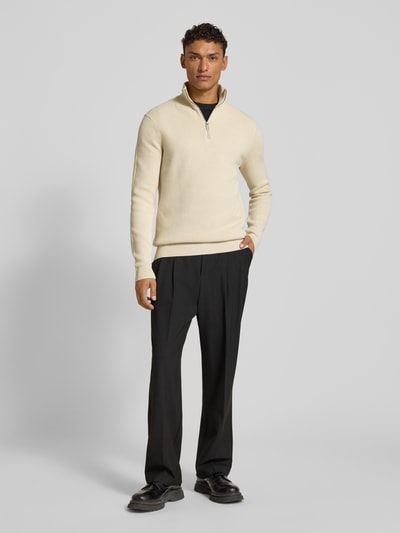 SELECTED HOMME Bluza z kołnierzem o kroju regular fit z czystej bawełny model ‘DANE’ Złamany biały 1