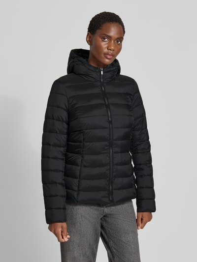 Jake*s Casual Gewatteerd jack met capuchon Zwart - 4