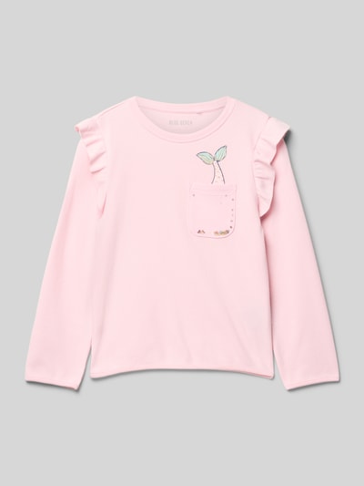 Blue Seven Sweatshirt mit Motiv-Print Rosa 1