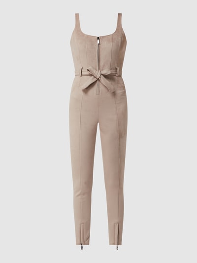 Guess Jumpsuit in Veloursleder-Optik  Taupe 2