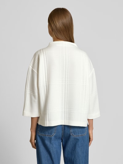Someday Shirt met lange mouwen en opstaande kraag, model 'Franka' Offwhite - 5