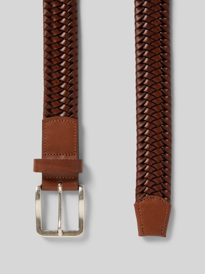 Lloyd Men's Belts Flexibele gevlochten riem met doornsluiting Cognac - 3