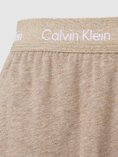 Calvin Klein Underwear Pyjama-Hose mit Label-Details (beige 