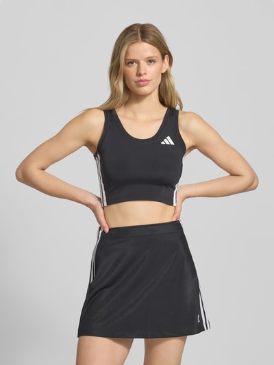 adidas Sportswear Crop Top mit Logo-Print Black 4