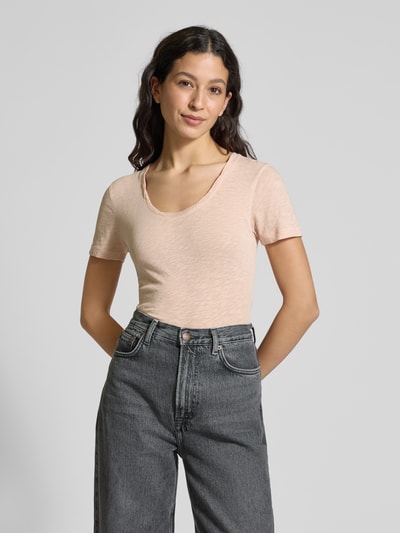 Marc O'Polo Shaped Fit T-Shirt aus reiner Baumwolle  Altrosa 4