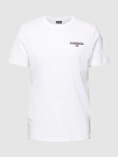 Napapijri T-Shirt mit Logo-Print Modell 'ICE' Weiss 2