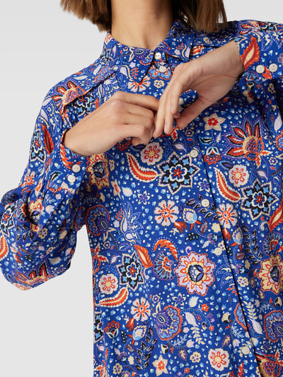 Part Two Blouse met all-over motief, model 'Verna' Blauw - 3