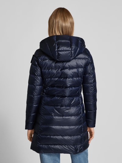 Blauer Usa Steppjacke mit Label-Detail Marine 5