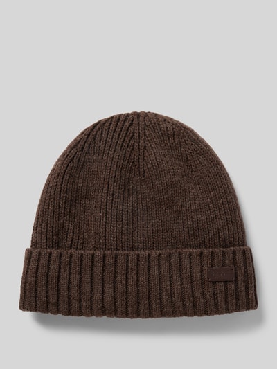 Barbour 'Beanie met labelbadge Middenbruin - 1