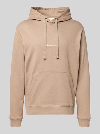 Jack & Jones Hoodie mit Känguru-Tasche und Label-Stitching Beige 2