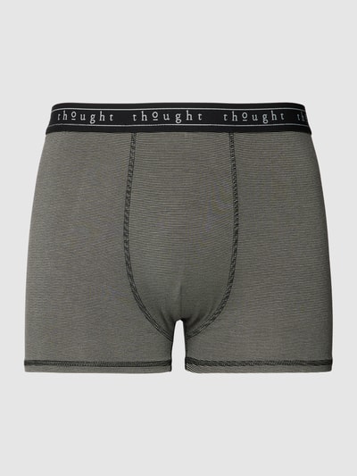 Thought Boxershort met streepmotief, model 'Michael Bamboo' Middengrijs - 2