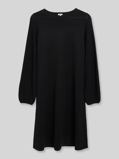 s.Oliver BLACK LABEL Tricotjurk met gestructureerde mouwen Zwart - 2
