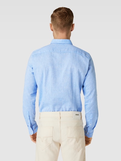 Joop! Slim Fit Slim fit zakelijk overhemd met kentkraag Marineblauw - 5