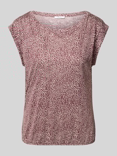 OPUS T-Shirt mit Kappärmeln Modell 'Struki' Dunkelrot 2