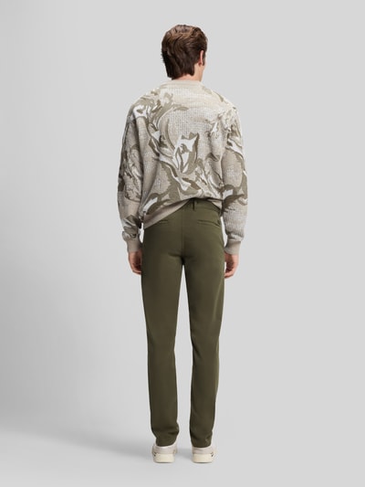 BOSS Orange Slim Fit Chino aus Baumwoll-Mix Modell 'CHINO SLIM' Oliv 5