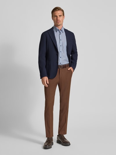 ETERNA Comfort fit zakelijk overhemd met button-downkraag Bleu - 1