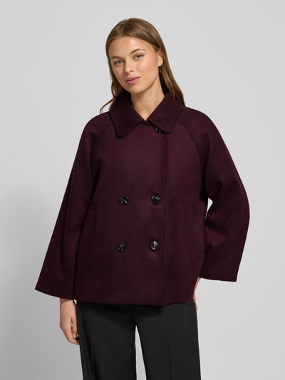 More & More Relaxed Fit Jacke mit Viskose-Anteil Bordeaux 4