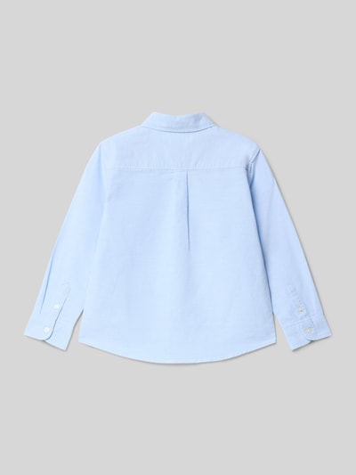 Mango Relaxed Fit Hemd mit Button-Down-Kragen Modell 'Oxford' Bleu 3