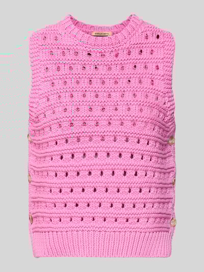 Stella Nova Pullunder mit Lochstickerei Pink 2