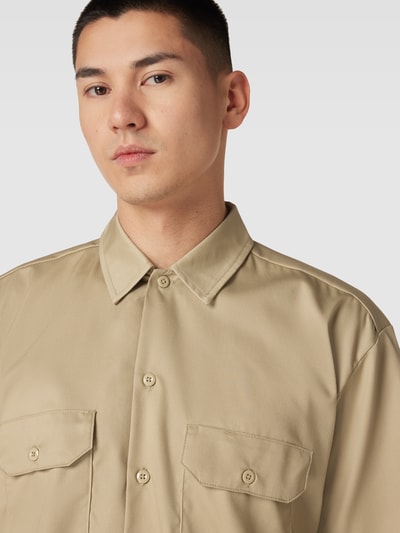 Dickies Freizeithemd in schimmernder Optik Khaki 3