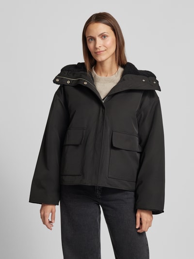 Jake*s Casual Steppjacke mit Pattentaschen Black 4