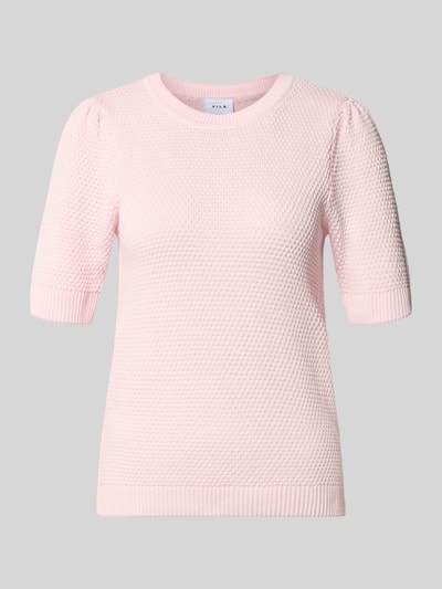 VILA Slim fit T-shirt in breilook model 'Vidalo' Lichtroze - 2