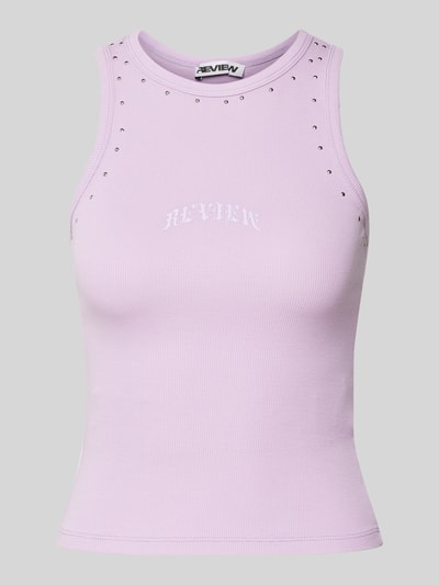 Review Tanktop met studs Lila - 2