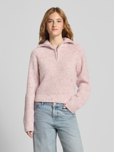 Tommy Jeans Regular Fit Troyer mit Woll-Anteil Modell 'NEP' Ecru 4