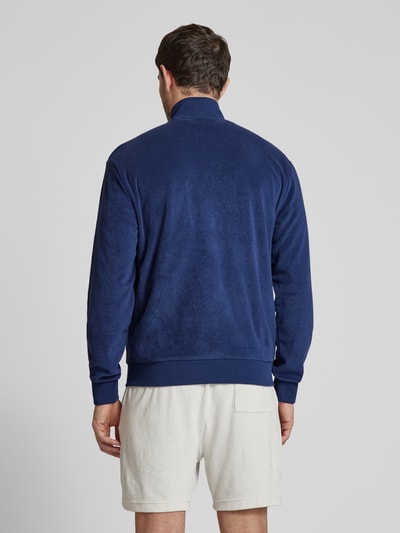 ARMANI EXCHANGE Sweatjack met structuurmotief, model 'FELPA' Marineblauw - 5