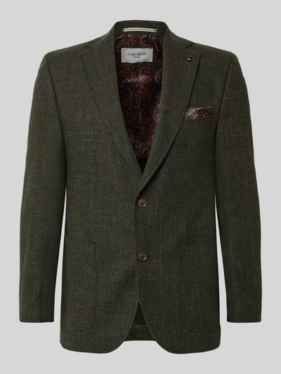 Carl Gross Marynarka na 2 guziki z kołnierzem z połami model ‘Tebbo’ Zielony 2