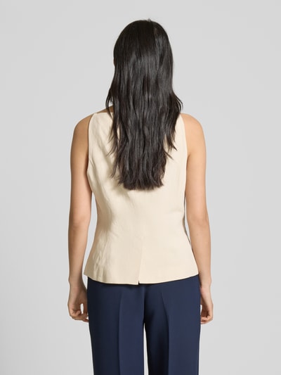 Christian Berg Woman Selection Gilet met vierkante hals Zand - 5
