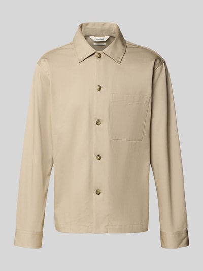 SELECTED HOMME Regular Fit Hemdjacke aus reiner Baumwolle Modell 'TATE' Offwhite 2
