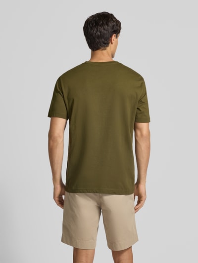 Gant Regular Fit T-Shirt mit Label-Stitching Oliv 5