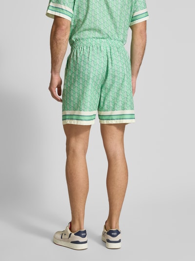 Lacoste Straight leg korte broek met elastische band Lichtgroen - 5