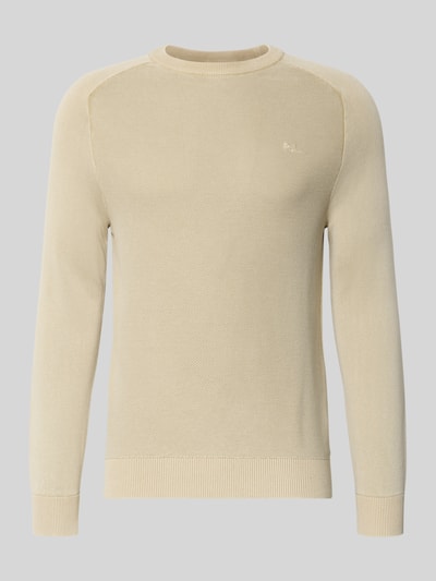 Pepe Jeans Regular Fit Pullover aus reiner Baumwolle Modell 'FLEET' Beige 2