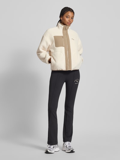 PUMA Aan twee kanten draagbaar sherpa jacket Offwhite - 1