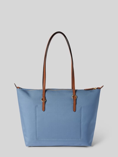 Lauren Ralph Lauren Tote Bag mit Label-Detail Modell 'KEATON' Bleu 5