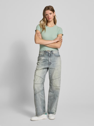 Only Regular Fit T-Shirt mit Viskose-Anteil Mint 1