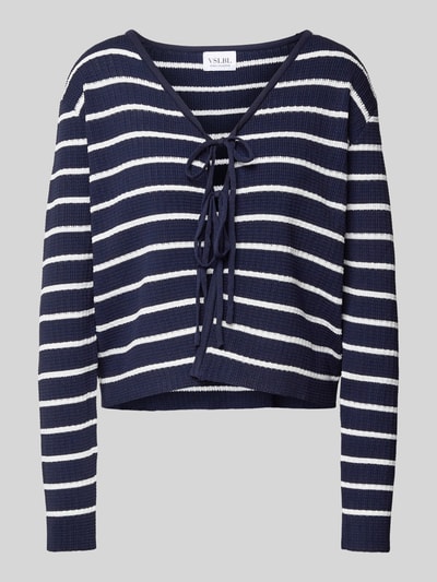 VILLA SOPHIE Regular fit cardigan met V-hals, model 'NURIA' Marineblauw - 2