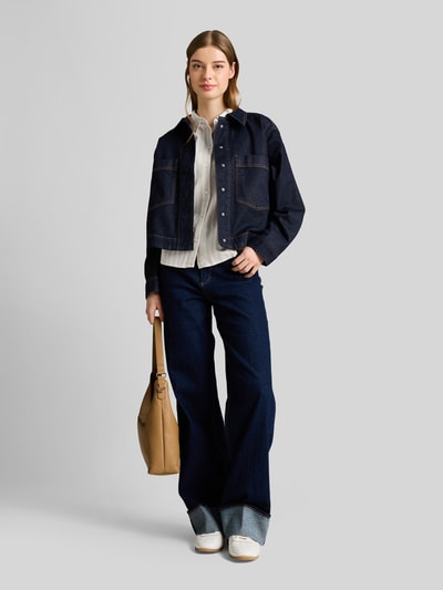 Tom Tailor Denim Relaxed Fit Bluse aus reiner Baumwolle Beige 1