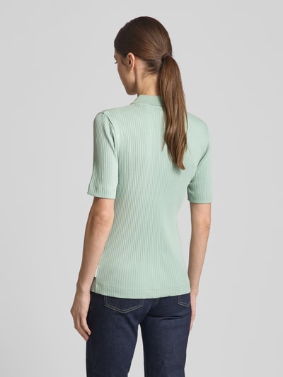 Marc O'Polo Slim fit poloshirt van een mix van katoen en modal Mintgroen - 5