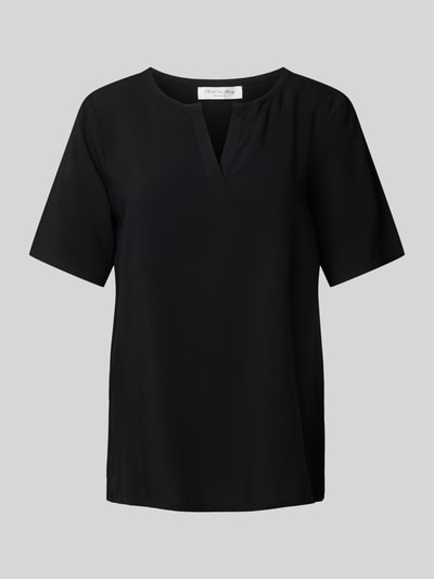 Christian Berg Woman Regular Fit Blusenshirt mit V-Ausschnitt Black 2