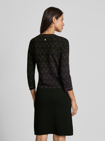 JOOP! Sukienka o długości do kolan z dzianiny z mieszanki wiskozy z rękawem o dł. 3/4 Średniobrązowy 5