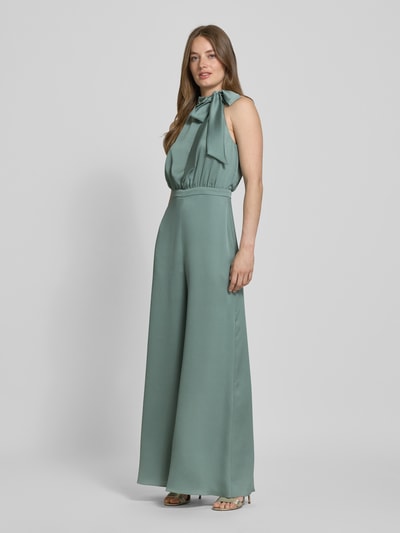 Swing Jumpsuit met opstaande kraag Lindegroen - 1